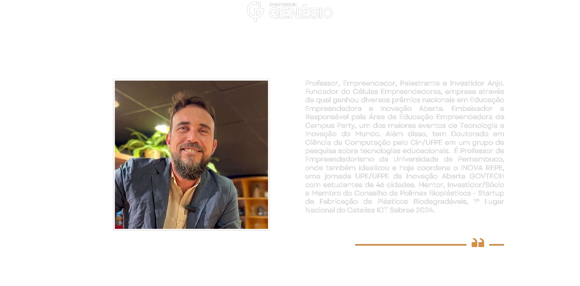 Sobre o Professor Genésio